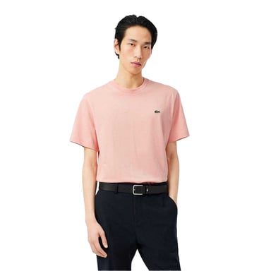 Lacoste Heren Geborduurd T-shirt met logo (Roze)