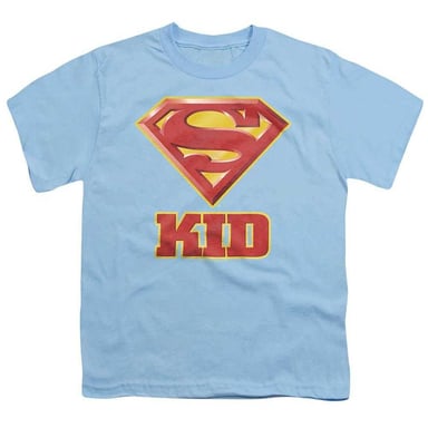 Superman Childrens/Kids Super Kid T-Shirt (Light Blue)