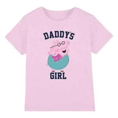 Peppa Pig Girls Daddy's Girl T-Shirt (Light Pink)