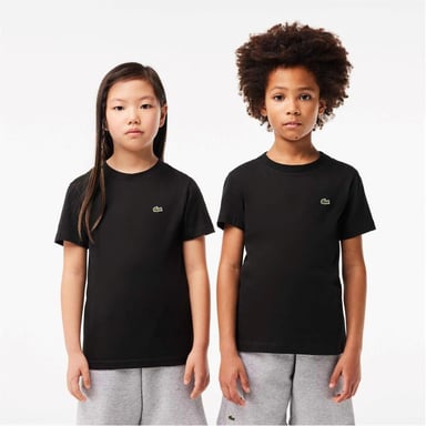 Lacoste Childrens/Kids Basic Embroidered Regular T-Shirt (Black)