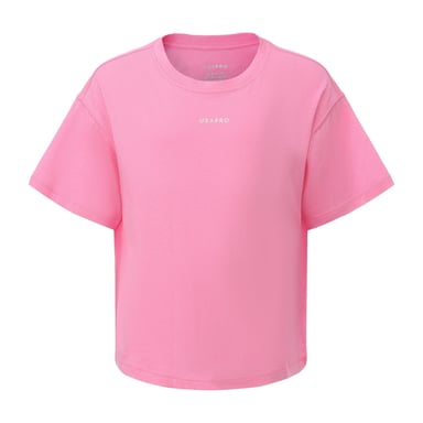 USA Pro Childrens/Kids Logo Boxy T-Shirt (Pink)