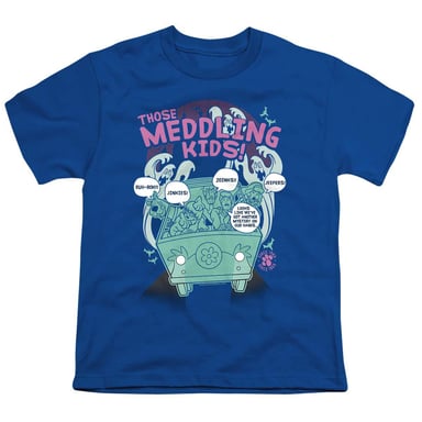 Scooby Doo Childrens/Kids Meddling Since 1969 T-Shirt (Royal Blue)