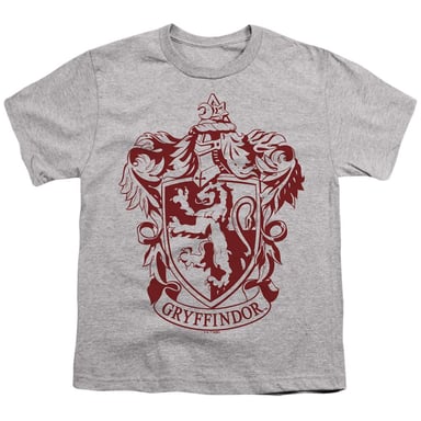 Harry Potter Childrens/Kids Gryffindor Crest T-Shirt (Athletic Heather)