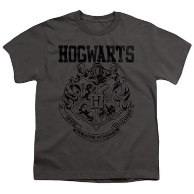 Harry Potter Childrens/Kids Hogwarts Athletic T-Shirt (Charcoal)