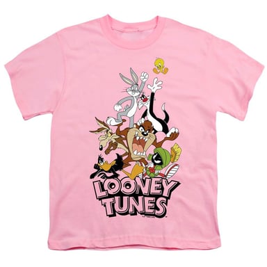 Looney Tunes Childrens/Kids Gang T-Shirt (Pink)
