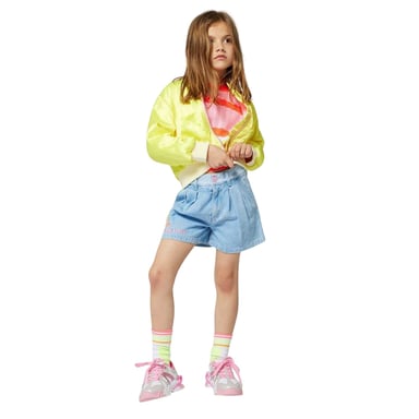 Billieblush Childrens/Kids Colour Block Stripe T-Shirt (Coral)