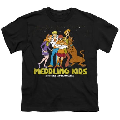 Scooby Doo Childrens/Kids Meddling Kids T-Shirt (Black)