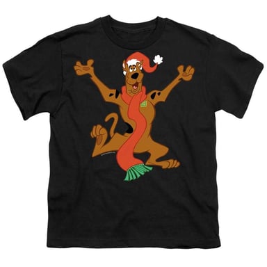 Scooby Doo Childrens/Kids Christmas Hugs T-Shirt (Black)