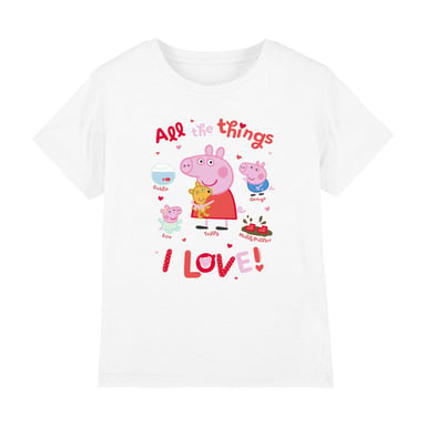 Peppa Pig Childrens/Kids All The Things I Love T-Shirt (White)