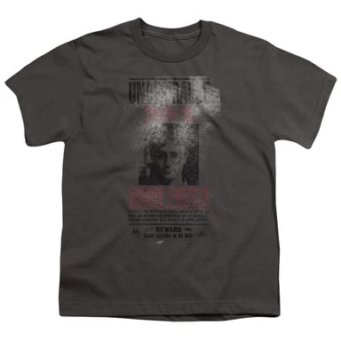 Harry Potter Childrens/Kids Undesirable No. 1 Distressed Poster Ringspun Cotton T-Shirt (Charcoal)