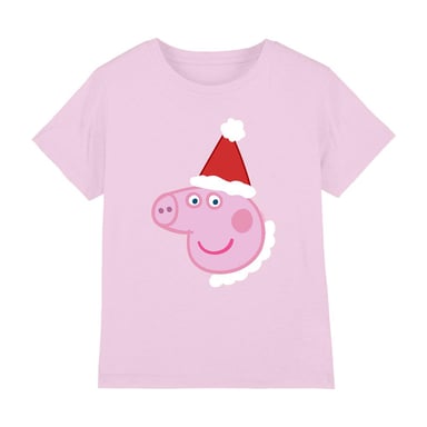 Peppa Pig Childrens/Kids Santa Hat T-Shirt (Pink)
