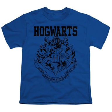 Harry Potter Childrens/Kids Hogwarts Athletic T-Shirt (Royal Blue)