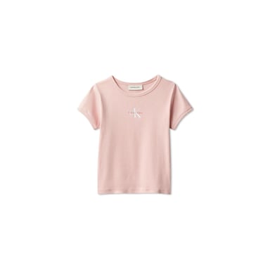 Calvin Klein Girls Mono Crop Top (Pink)