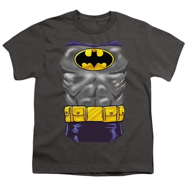 Batman Childrens/Kids Realistic Muscle T-Shirt (Charcoal)