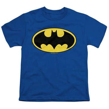 Batman Childrens/Kids Classic Logo T-Shirt (Royal Blue)