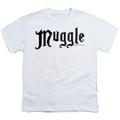 Harry Potter Childrens/Kids Muggle Graphic Print Ringspun Cotton T-Shirt (White)