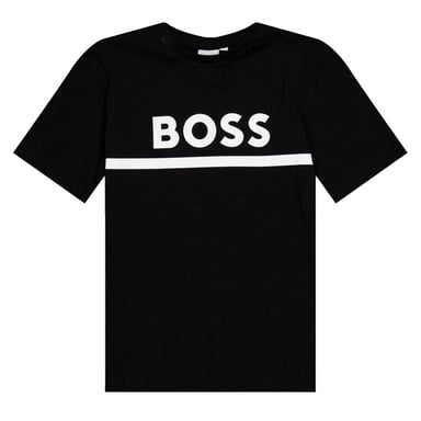 Boss Childrens/Kids Logo T-Shirt (Black)