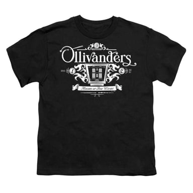 Harry Potter Childrens/Kids Olivanders Graphic Print T-Shirt (Black)