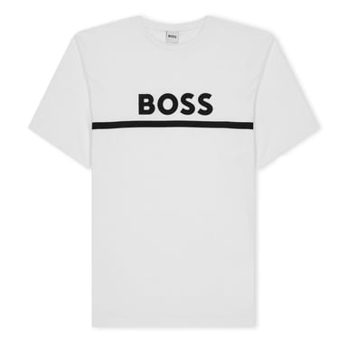 Boss Childrens/Kids Large Logo T-Shirt (White)