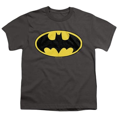 Batman Childrens/Kids Classic Logo T-Shirt (Charcoal)