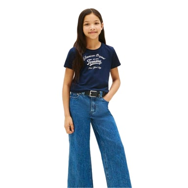 Tommy Hilfiger Girls Script T-Shirt (Night Navy)