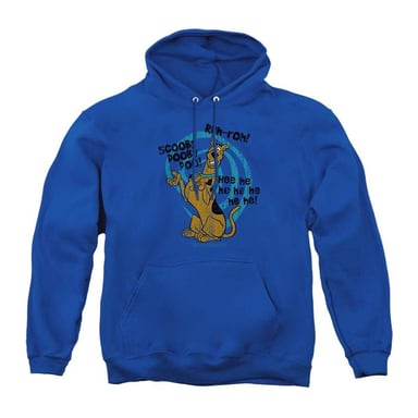 Scooby Doo Unisex Adult Quote Hoodie (Royal Blue)