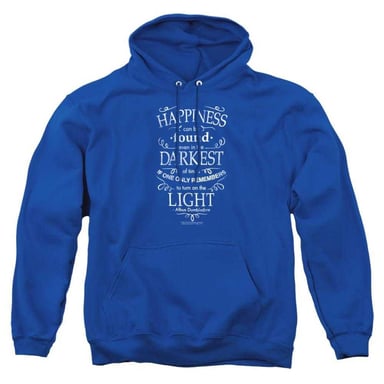 Harry Potter Unisex Adult Happiness Can Be Found Hoodie (Royal Blue)