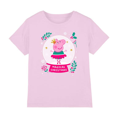 Peppa Pig Childrens/Kids Magical Christmas T-Shirt (Light Pink)