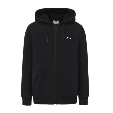 Slazenger Mens Borg Lined Full Zip Hoodie (Black)