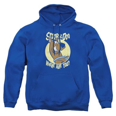 Scooby Doo Unisex Adult Where Are You? Hoodie (Royal Blue)