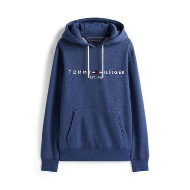 Tommy Hilfiger Mens Logo Hoodie (Aegean Blue)