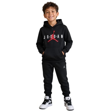 Nike Childrens/Kids Air Jordan Jumpman Hooded Pullover Hoodie (Black)