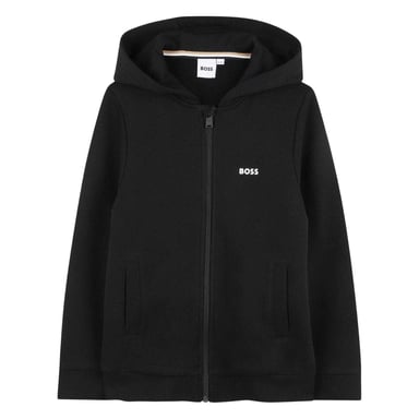 Boss Childrens/Kids Logo Full Zip Hoodie (Black)