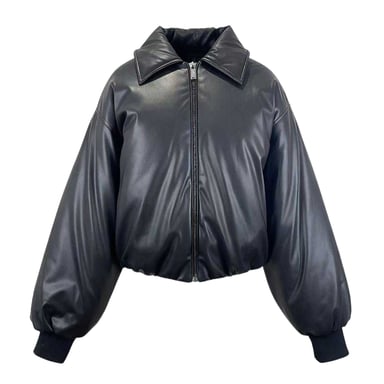 Kangol Womens/Ladies Plain Ribbed Cuff Bomber Jacket (Black)