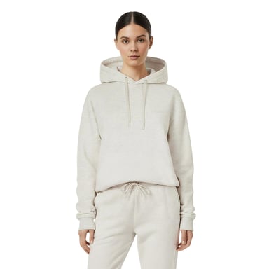 USA Pro Womens/Ladies Logo Marl Classic Drawstring Hoodie (Ice Grey)