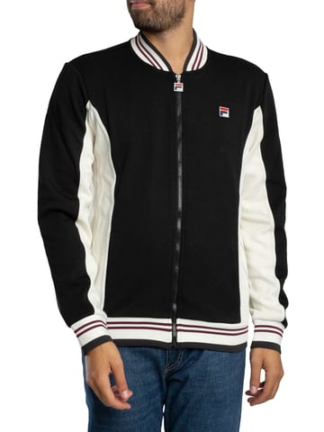 Fila Settanta Baseball Track Jacket, Black