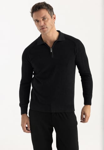 Pullover Polo Collar Zip Up Pullover