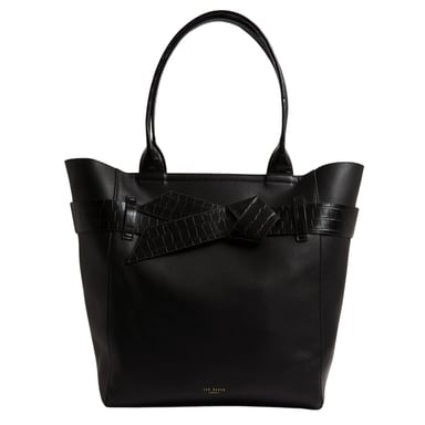 Ted Baker Draagtas Met Krokodillenprint En Strik, Zwart
