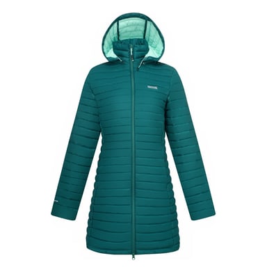 Regatta Womens/Ladies Selenar Quilted Long Jacket (Mediterranea)