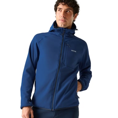 Regatta Mens Ossek Soft Shell Jacket (Aviator Blue)