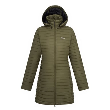 Regatta Womens/Ladies Selenar Quilted Long Jacket (Olive Night)