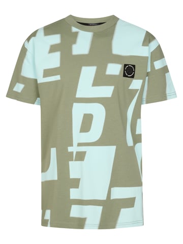 Petrol Industries - All-over Print T-Shirt Montaña Boys -  Green