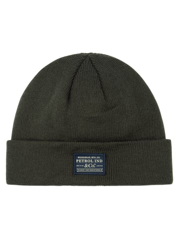 Petrol Industries - Ribbed Patch Beanie irontrail Men - Green