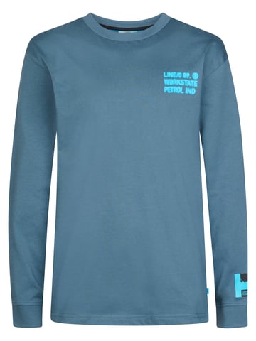 Petrol Industries - Graphic Long-sleeved T-shirt ironlake Boys - Blue