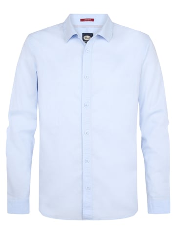 Petrol Industries - Solid Linen Blend Shirt Canyonero Men - Blue