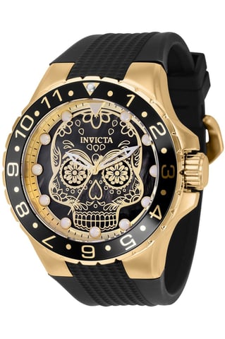 Invicta Aviator 36856 Men's Watch - Quartz Movement - Stainless Steel with Black Dial - 50 mm