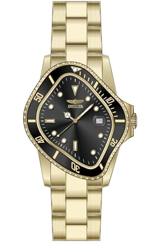 Invicta Artist 51004 Men's Watch - Quartz Movement - Stainless Steel with Black Dial - 40 mm