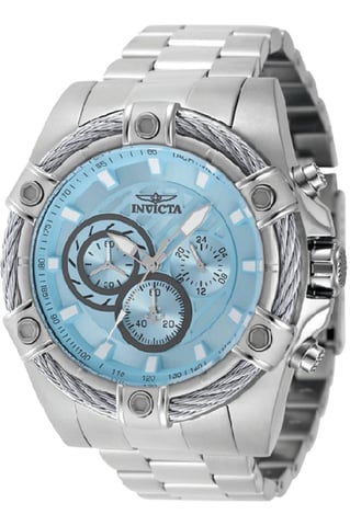 Invicta Bolt 69796 Men's Watch - Quartz Movement - Steel with Blue Dial - 52 mm