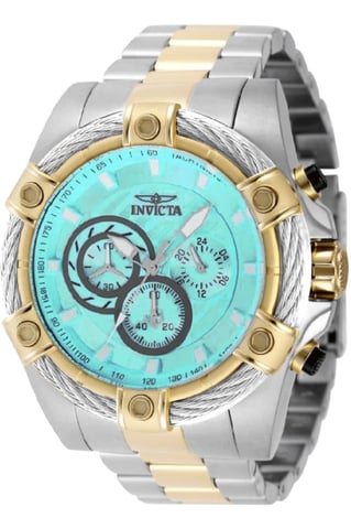 Invicta Bolt 69802 Men's Watch - Quartz Movement - Steel with Blue Dial - 52 mm