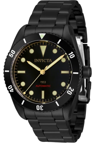 Invicta VINTAGE Pro Diver 34337 Men's Watch - Automatic Movement - Stainless Steel with Black Dial - 40 mm